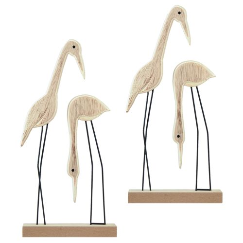 Artikel Stativ træfigur kran par natur 27,5×13cm 2 stk