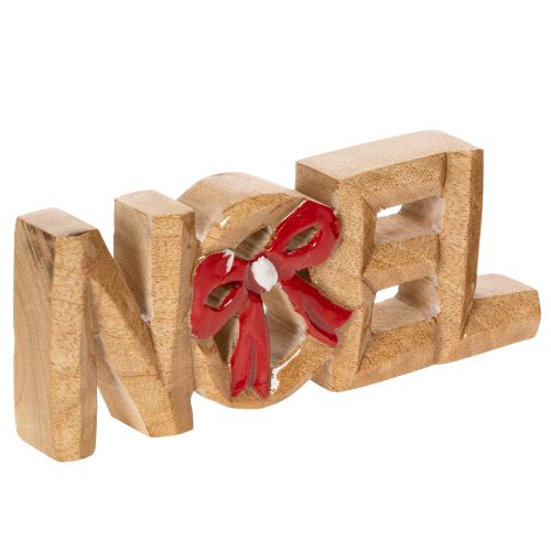 Noel-skrift med sløjfe, juledekoration, 18 cm købe | Floristik24.dk