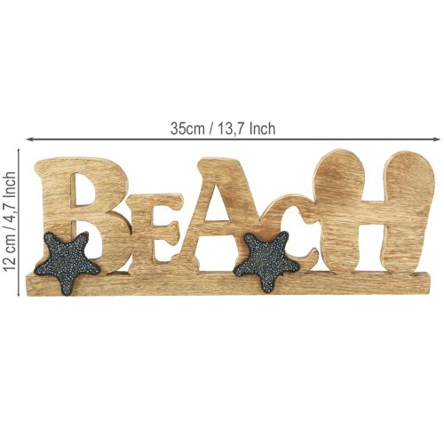 Artikel Stand skrift "Beach" maritim dekoration træ 35×12cm