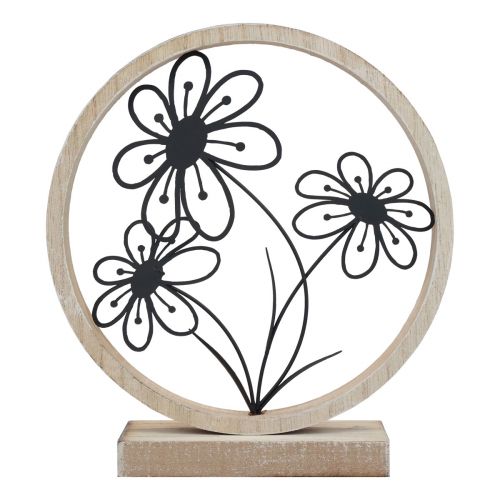 Artikel Metal blomster borddekoration træ metal fjeder dekoration H19cm