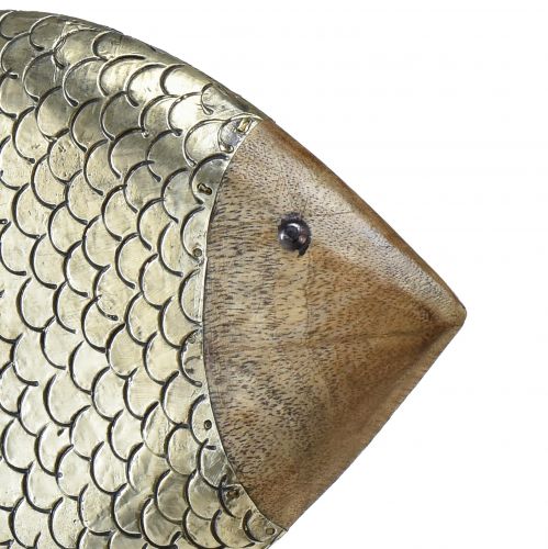 Floristik24 Træ metal dekorativ fisk maritim messing 33x11,5x37cm