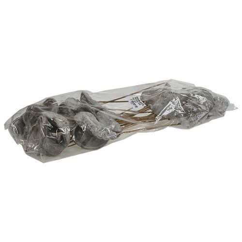 Artikel Badam på pind hvidkalket 12cm L55cm 23 stk