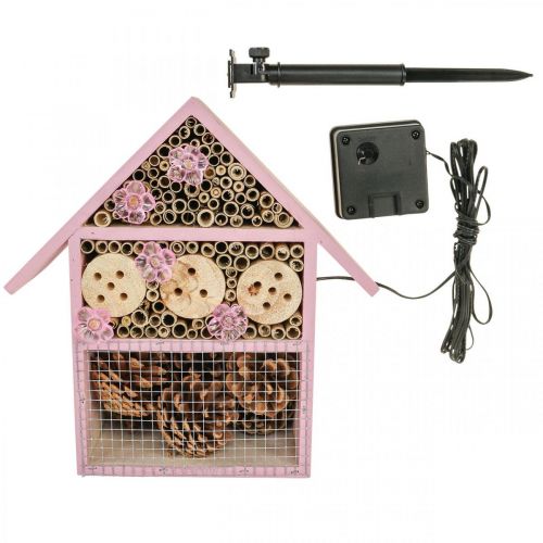 Artikel Altan dekoration insekthotel insekthus solar pink 23x24cm