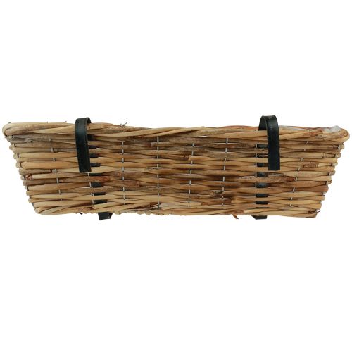 Artikel Balkonboks blomsterkasse til ophængning af rattan natur L51cm