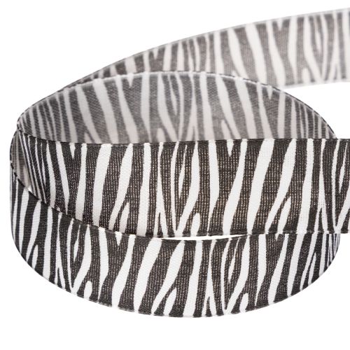 Gavebånd med zebraprint, 25 mm bredt, 20 m langt | Floristik24.dk