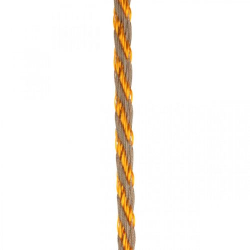 Floristik24 Snor, smykkesnor, guldsnor Gyldne naturfarver L20m Ø4cm