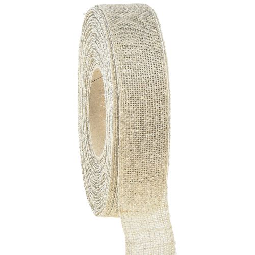 Artikel Dekorationsbånd naturbeige hørbånd 25mm 20m