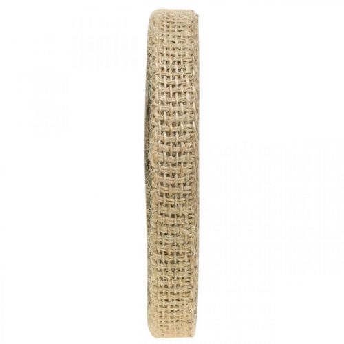 Floristik24 Dekorationsbånd jute natur 12mm Rustik dekoration jute bånd 10m