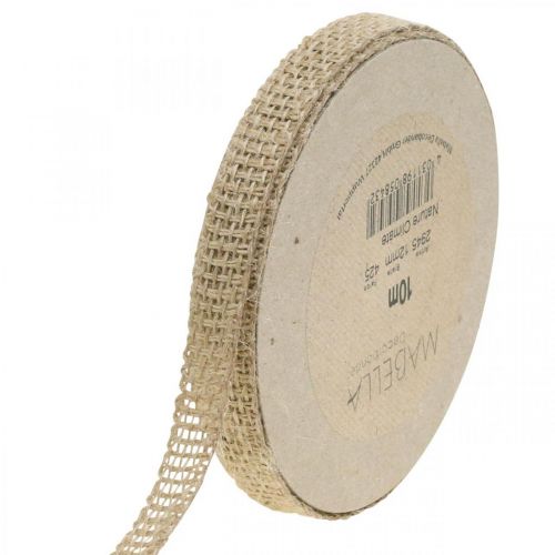 Artikel Dekorationsbånd jute natur 12mm Rustik dekoration jute bånd 10m