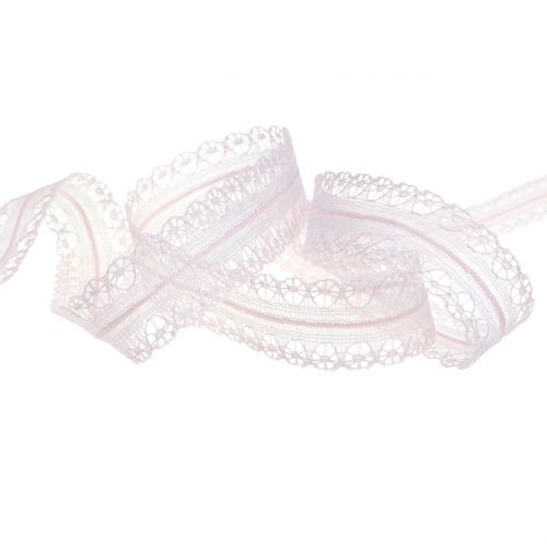 Floristik24 Blondebånd vintage pink 20mm 20m