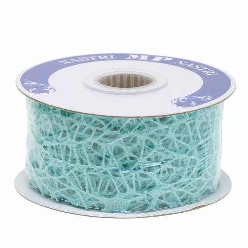 Artikel Deco bånd mesh bånd lyseblå Tiffany 40mm 10m