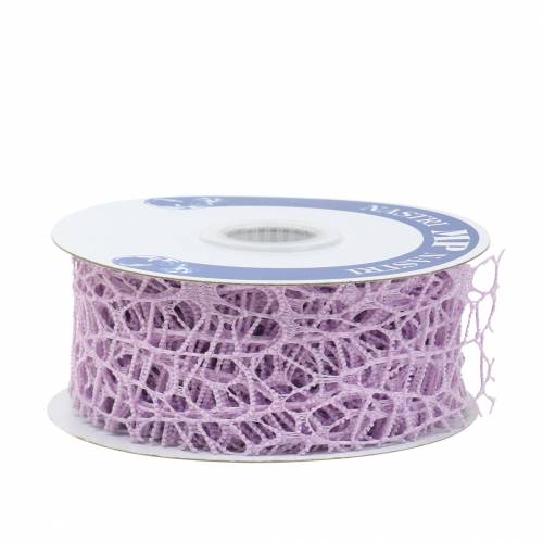 Artikel Deco bånd mesh bånd lavendel 40mm 10m