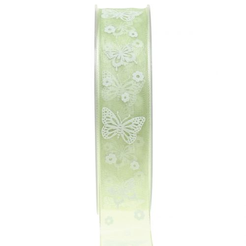 Floristik24 Organza bånd sommerfuglmynte 25mm 20m