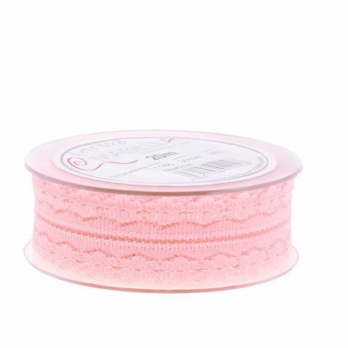Floristik24 Blondebånd decobånd pink 20m 3cm gaveindpakning
