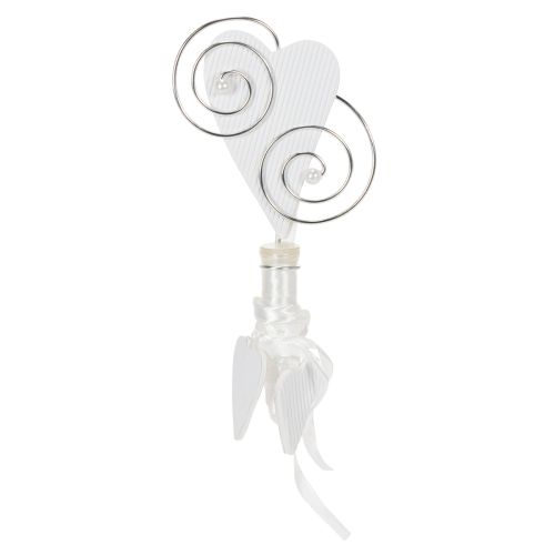 Artikel Bænkophæng med rør og hjerte, 18 cm, 6 stk.