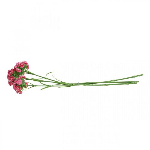 Artikel Kunstig Sweet William Pink kunstige blomster nelliker 55cm bundt af 3 stk