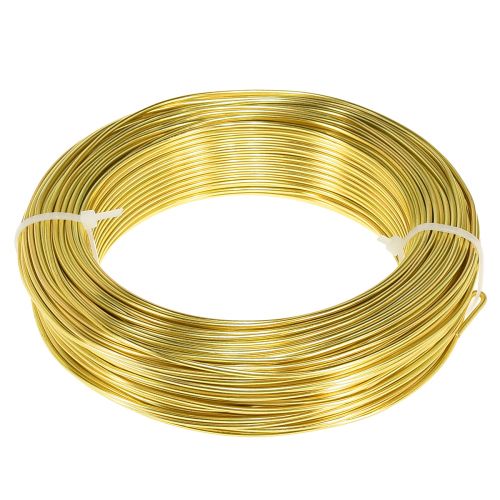 Floristik24 Craft wire guld aluminium wire til håndværk Ø2mm L60m