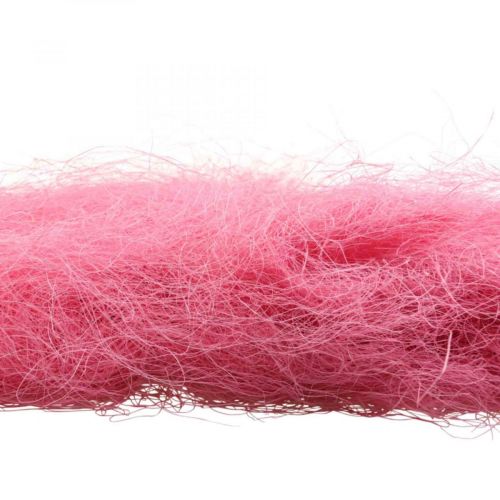 Floristik24 Håndværksmateriale, sisalgræs, naturmateriale pink 300g