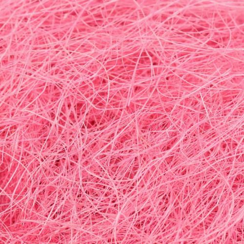 Floristik24 Håndværksmateriale, sisalgræs, naturmateriale pink 300g