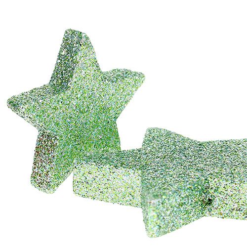 Floristik24 Craft stars mintgrøn 4-5cm 40stk