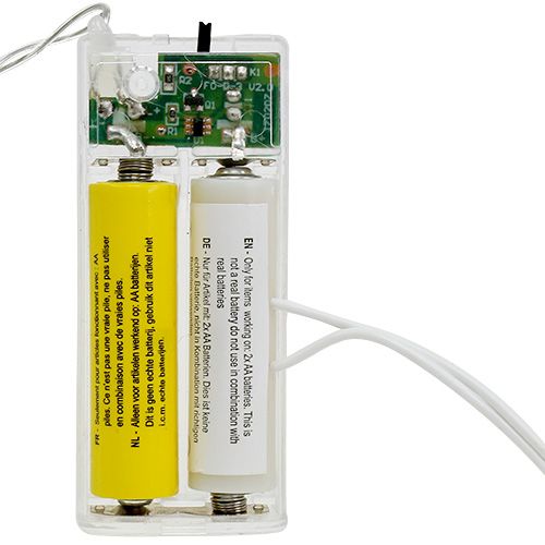 Artikel Batteriadapter 3V 2 x AA 3m hvid