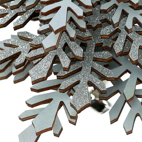 Floristik24 Træ til at hænge sølv med klokke 40cm