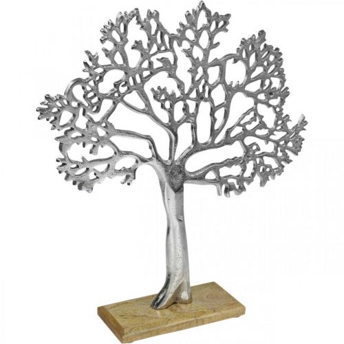 Deco træ metal stor, metal træ sølv træ H42,5cm