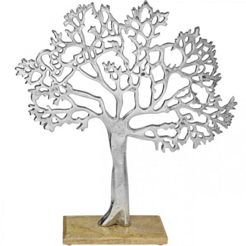 Floristik24 Deco træ metal stor, metal træ sølv træ H42,5cm