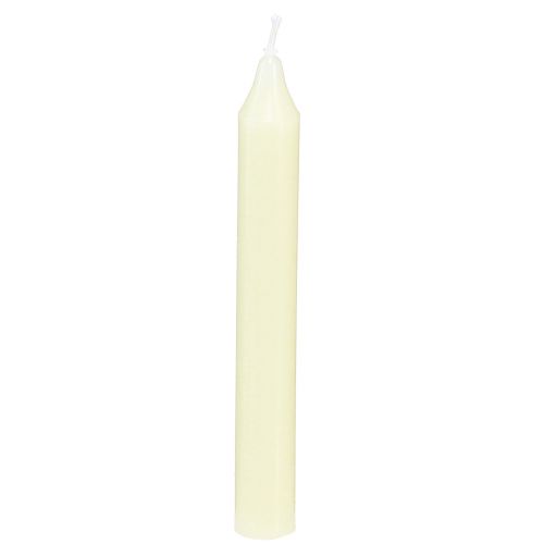 Floristik24 Trælys pindelys Ø13mm lys gul H10cm 22 stk