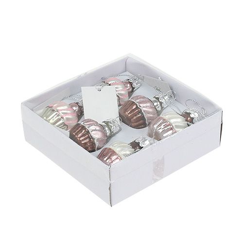 Floristik24 Trædekorationer Muffins Mix Ø2.5cm 6stk