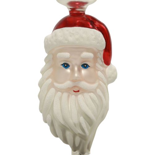 Artikel Træ topper glas Julemand Juletræs topper 34cm