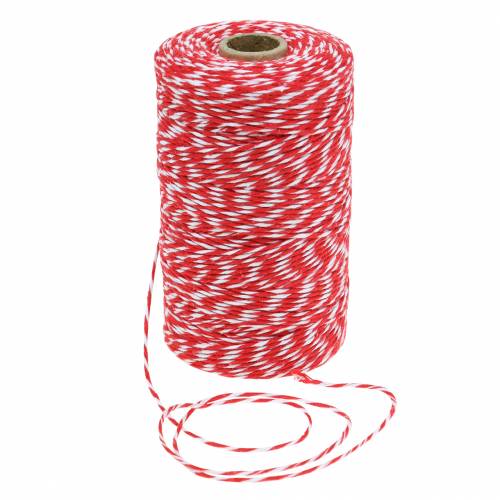 Floristik24 Ledning rød / hvid 220m