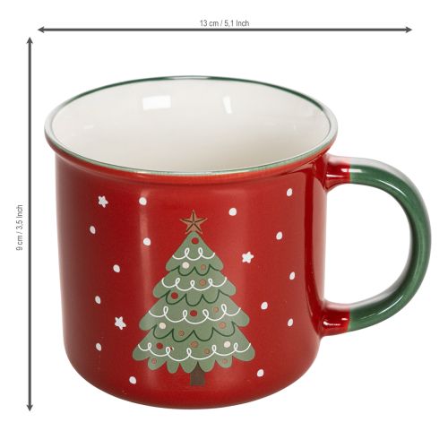 Julekrus med juletræsmotiv, 9 cm | Floristik24.dk