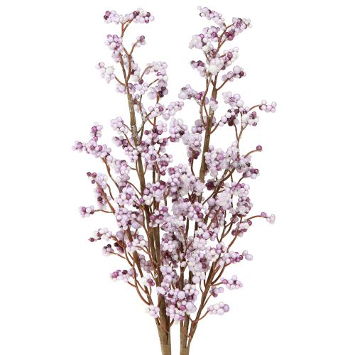 Floristik24 Bærgren Julegren lilla hvid frost L60cm 2 stk
