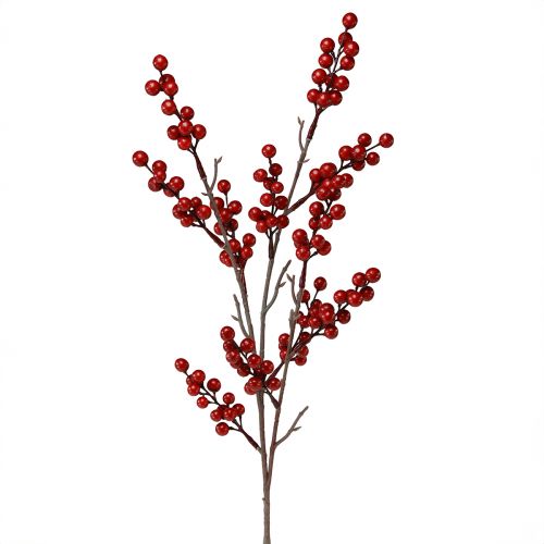 Floristik24 Kunstig bærgren i rød, dekorativ gren 68cm