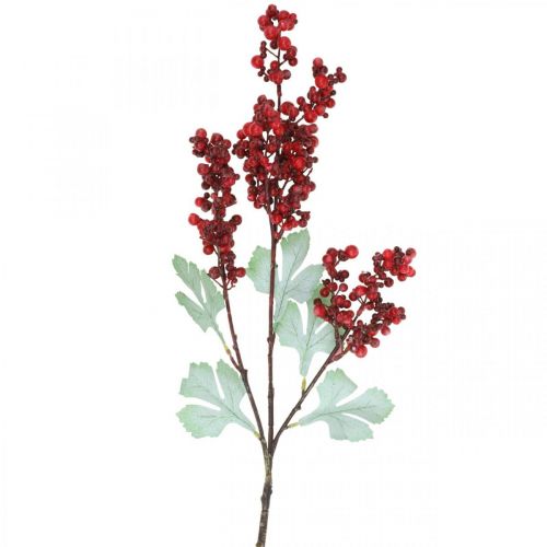 Artikel Kunstig bærgren rød kunstgren juledekoration 74cm