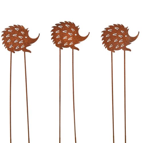 Artikel Sengeprop pindsvin rust metal patina 10x8,5cm 6 stk
