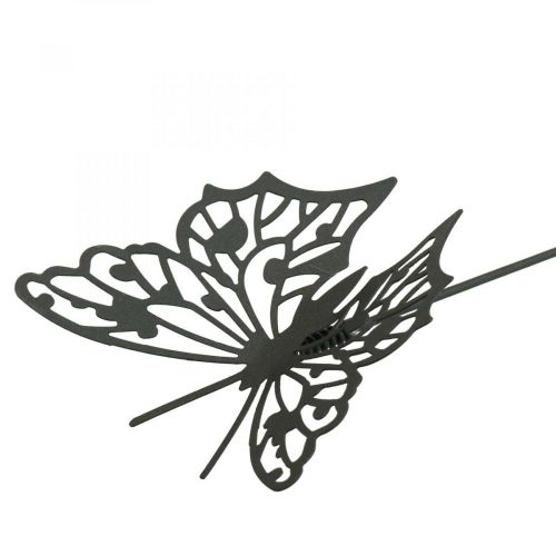 Artikel Blomsterprop metal sommerfugl sort 10,5×8/44cm 3 stk