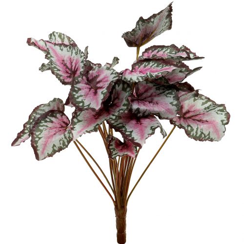 Artikel Kunstig begonia buskegrøn, violet 34cm