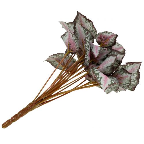 Artikel Kunstig begonia buskegrøn, violet 34cm