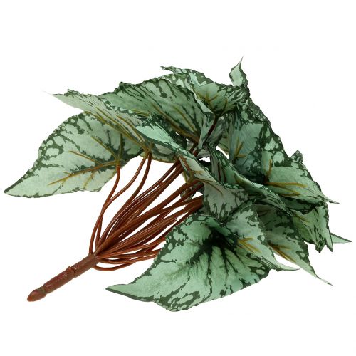 Floristik24 Kunstig begonia busk kunstig plante grøn 34cm