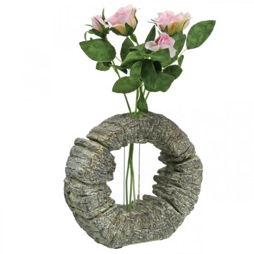 Floristik24 Betonvase med reagensglasring Ø16cm