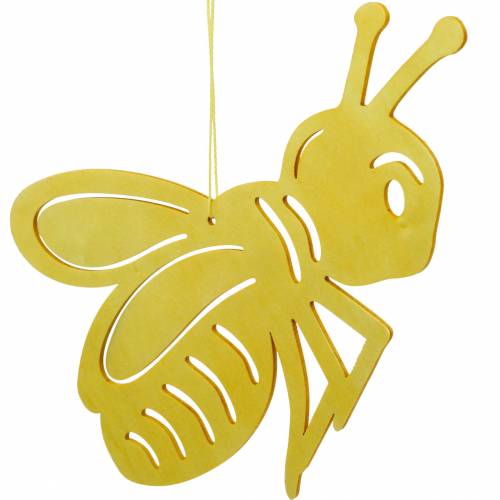 Artikel Træfigur bi, foråret dekoration, honningbi til at hænge op, dekorativt insekt 6stk