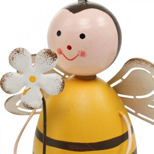 Floristik24 Deco bee som kantsæde sommerdekoration metal H13cm