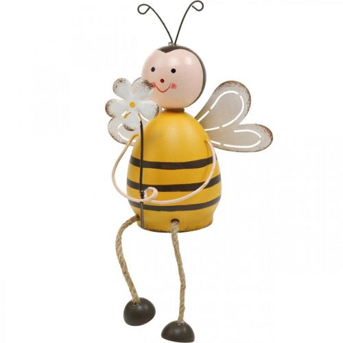 Floristik24 Deco bee som kantsæde sommerdekoration metal H13cm