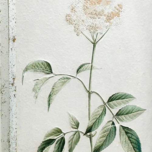 Artikel Billede med shabby chic træramme, blomstervægdekoration 40×50cm