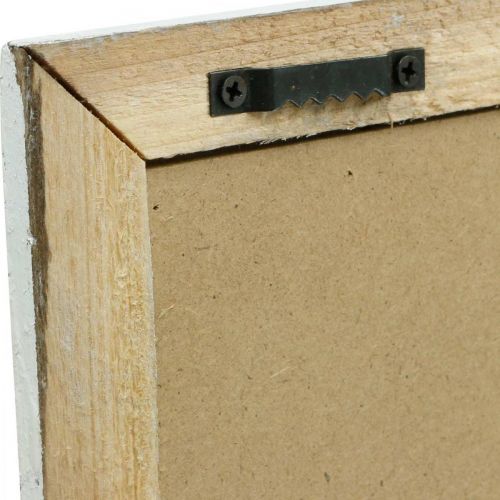 Artikel Billede med shabby chic træramme, blomstervægdekoration 40×50cm