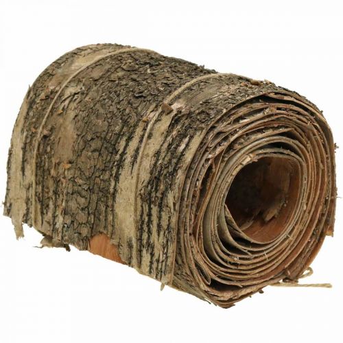 Floristik24 Birkebarkrulle brun, grå bark til kunsthåndværk 15×300cm