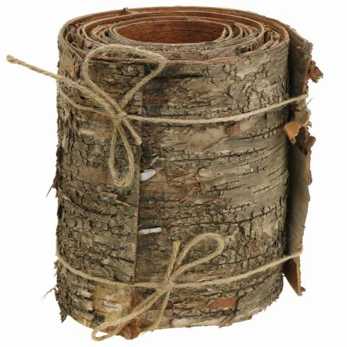 Birkebarkrulle brun, grå bark til kunsthåndværk 15×300cm