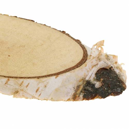 Birkeskiver oval naturlig 4 × 8 cm 1 kg til dekoration